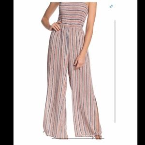 “Mustard Seed” strapless jumpsuit